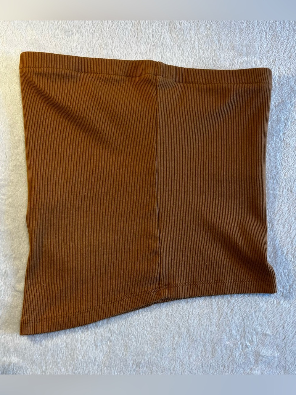 A New Day Brown Ribbed Tube Top - XS - Picture 3 of 9